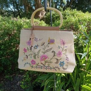 Floral Embroidered Women's Bag By Fossil